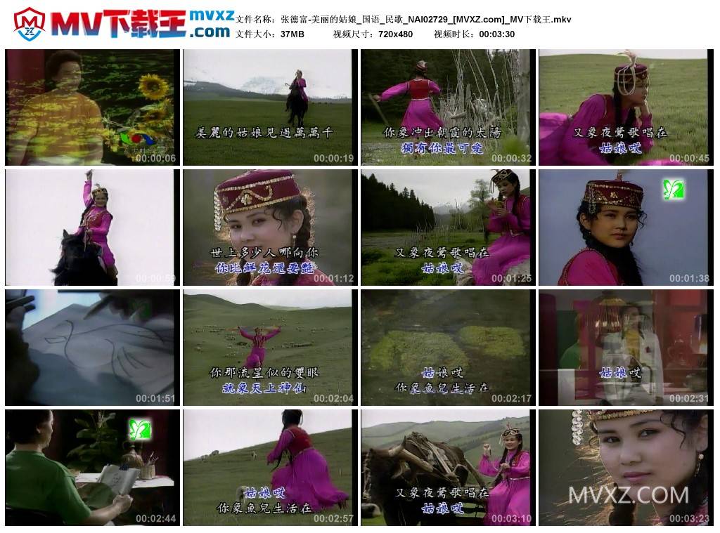 张德富-美丽的姑娘_国语_民歌_NAI02729